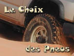 Le choix des pneus