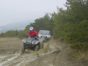Rencontre avec un quad sur les cr�tes